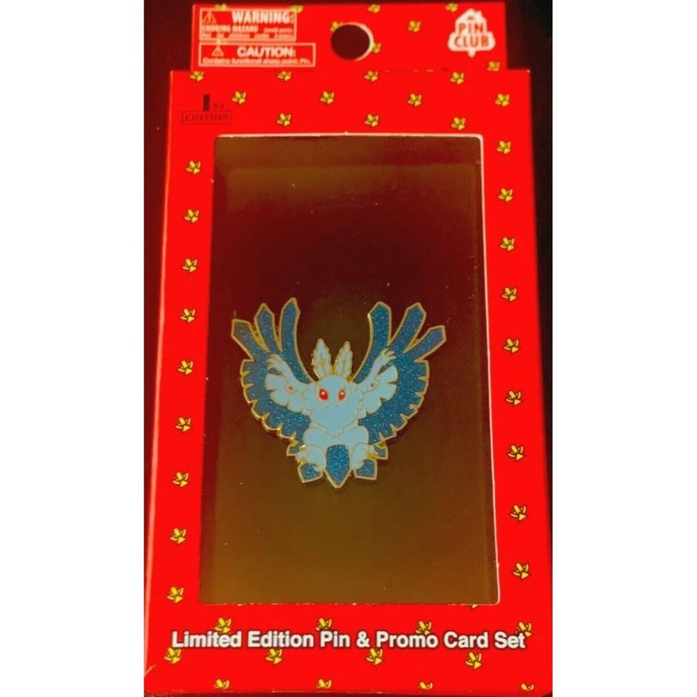 Mothman Pin + Promo Card Set METAZOO PINCLUB 1st Edition - Ready to Ship